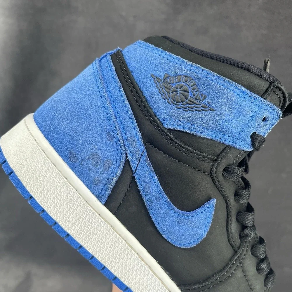 Nike Air Jordan 1 Retro High OG GS Royal Reimagined Black Royal Blue 5.5Y